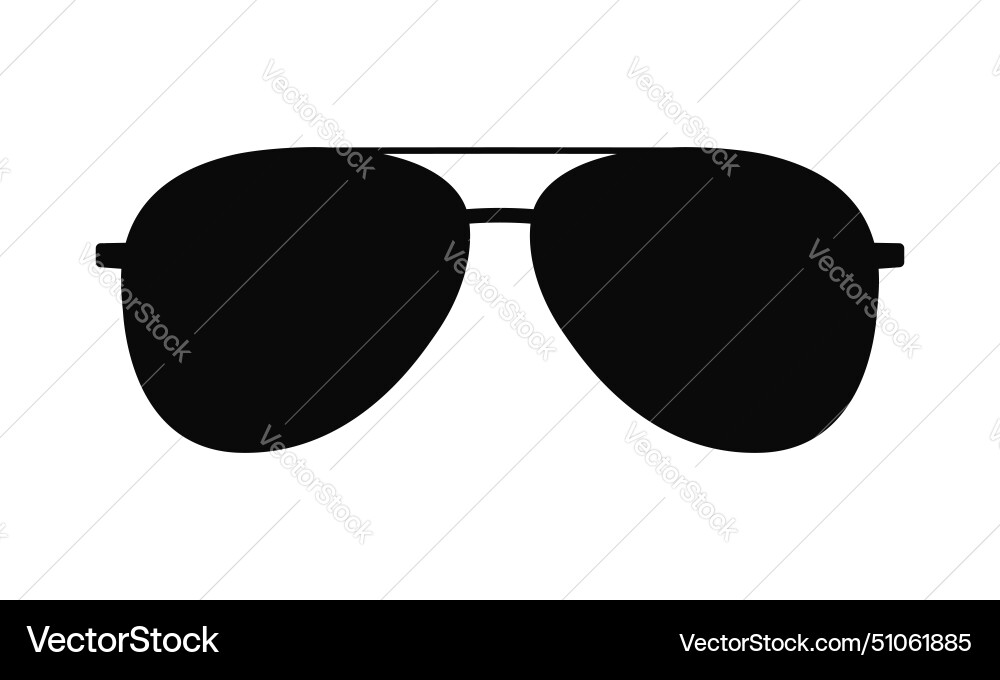 Black glasses Royalty Free Vector Image - VectorStock