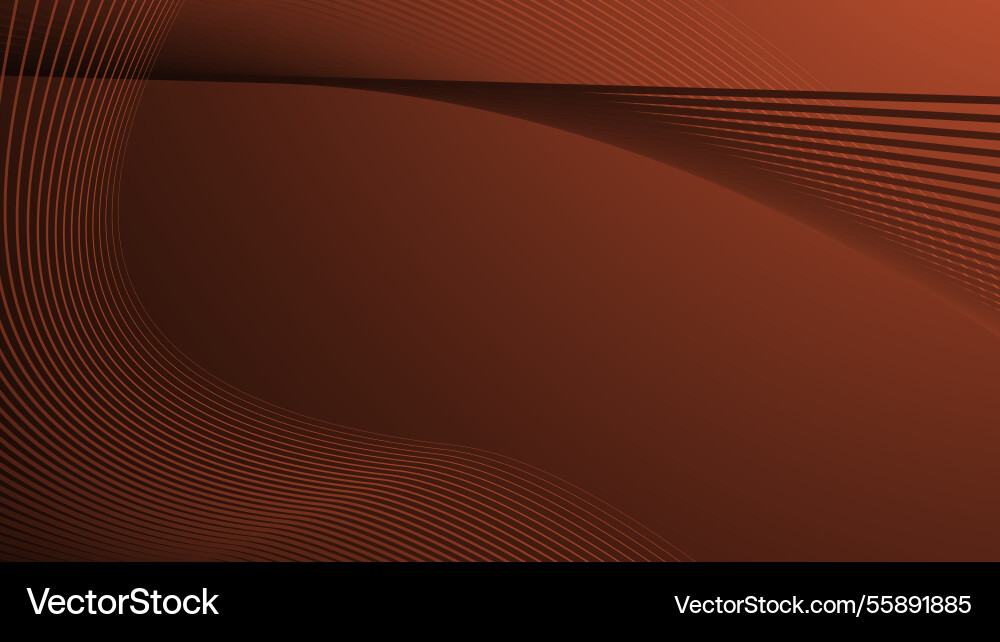 Dark orange gradient with curve line abstract Vector Image