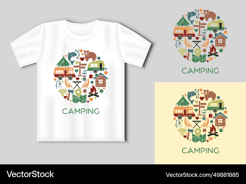 Flat icons in the circle shape on theme Flat icons in the circle shape on theme vector image