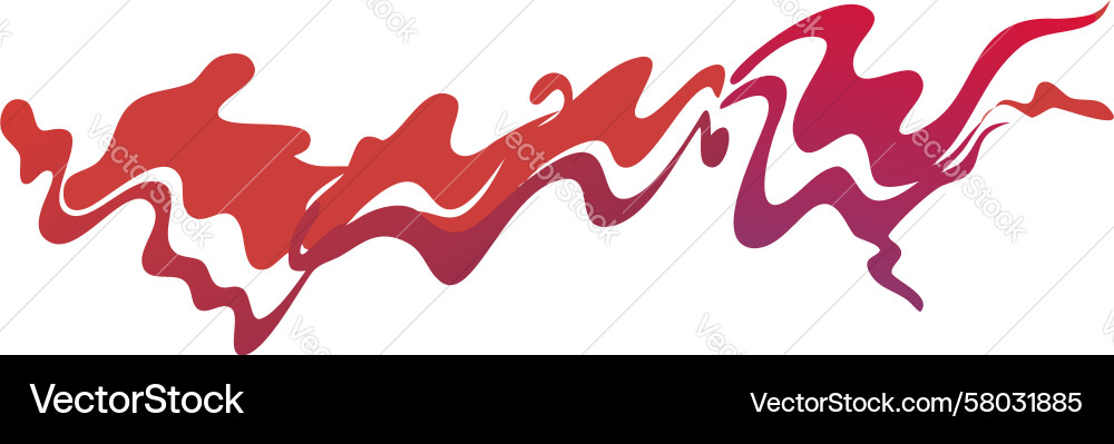 Fluid Waves Abstract Psychedelic Pattern Vector Image