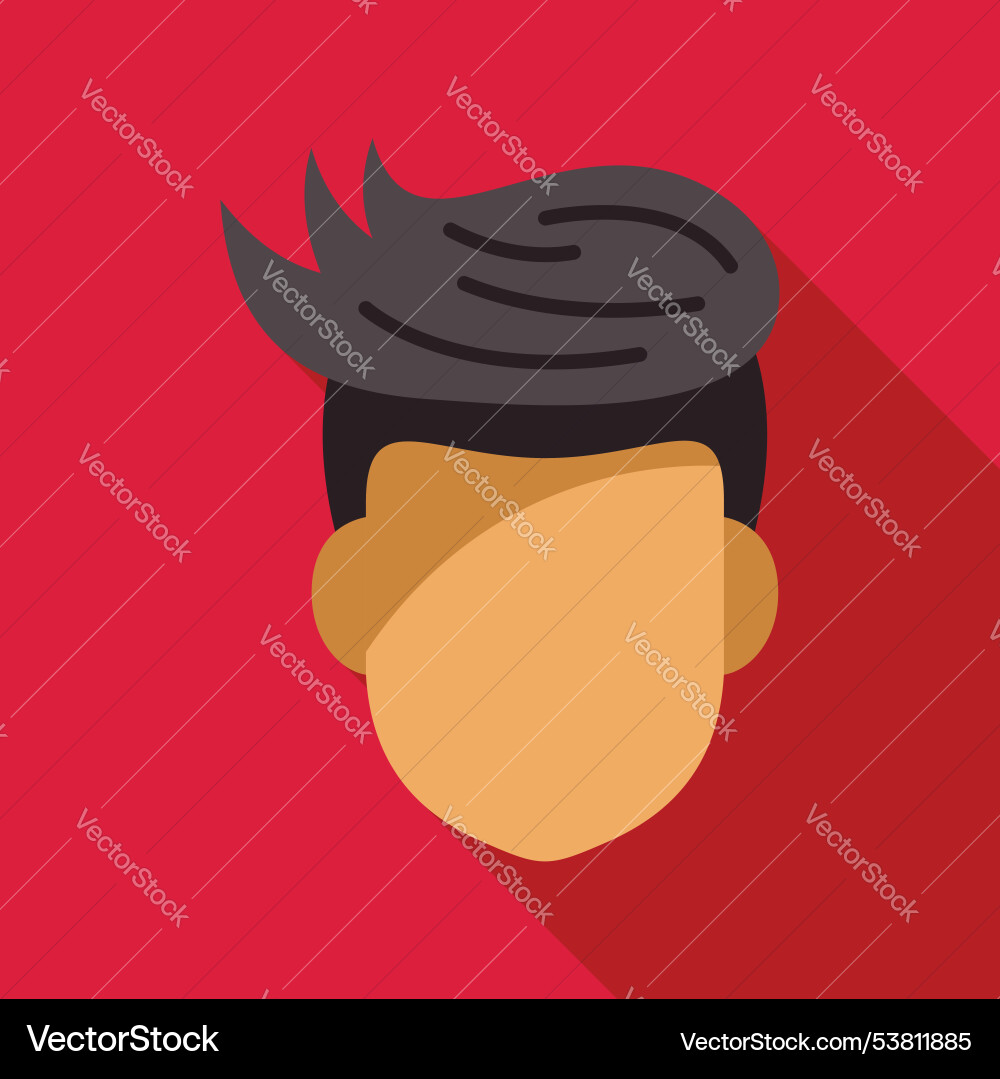 Junger Mann mit schwarzen Haaren mit trendy Frisur Junger Mann mit schwarzen Haaren mit trendy Frisur vektorbild