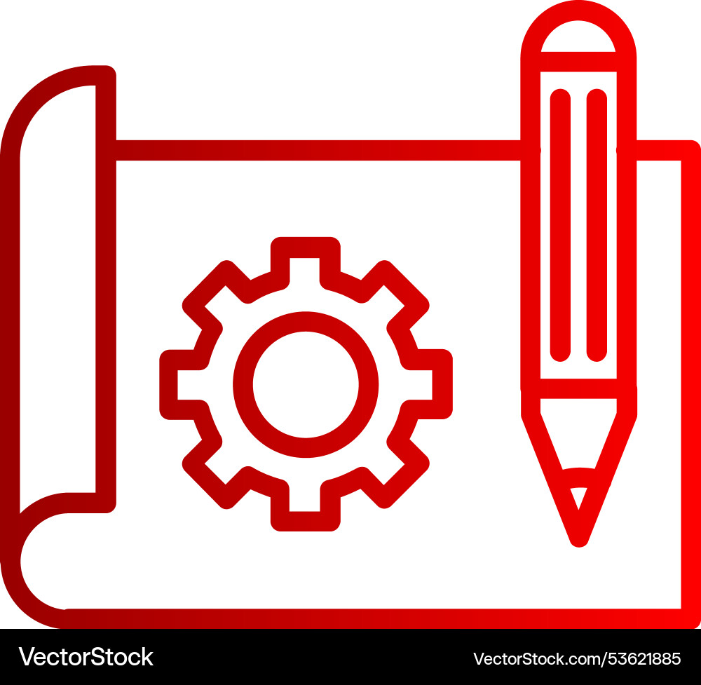 Prototype line gradient icon Vector Image