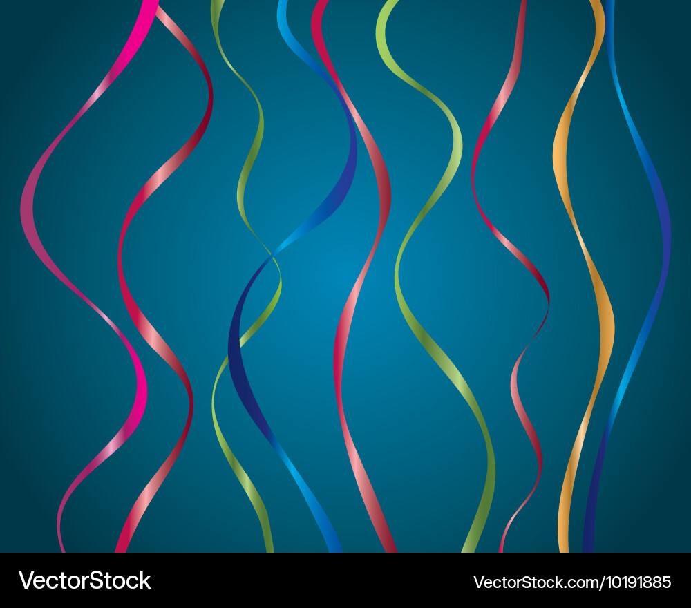 Ribbon streamers Royalty Free Vector Image - VectorStock