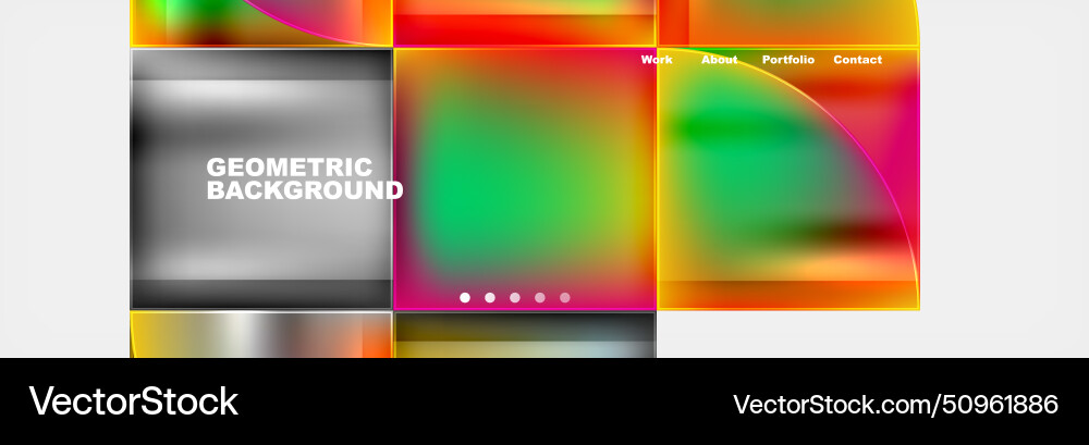 Circle triangle geometric web site page template Circle triangle geometric web site page template Vector Image