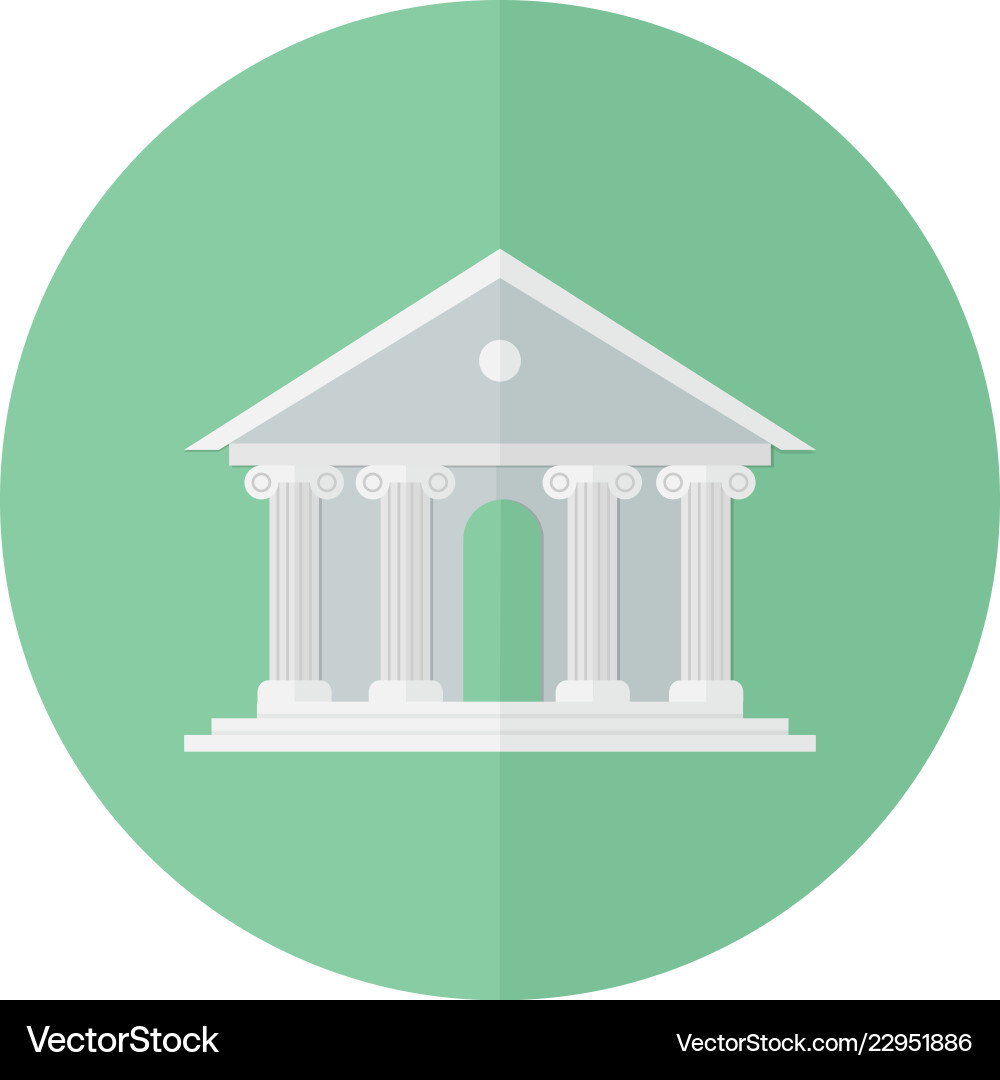 Court building icon Vector Image