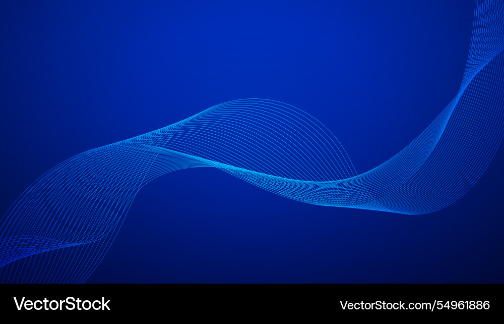 Curved lines form fluid wave shapes gradient Curved lines form fluid wave shapes gradient vector image