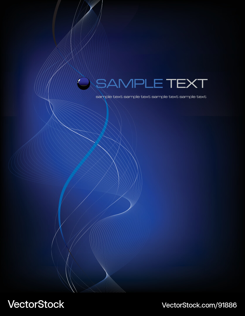 Dynamic Blue Wave Pattern vector image