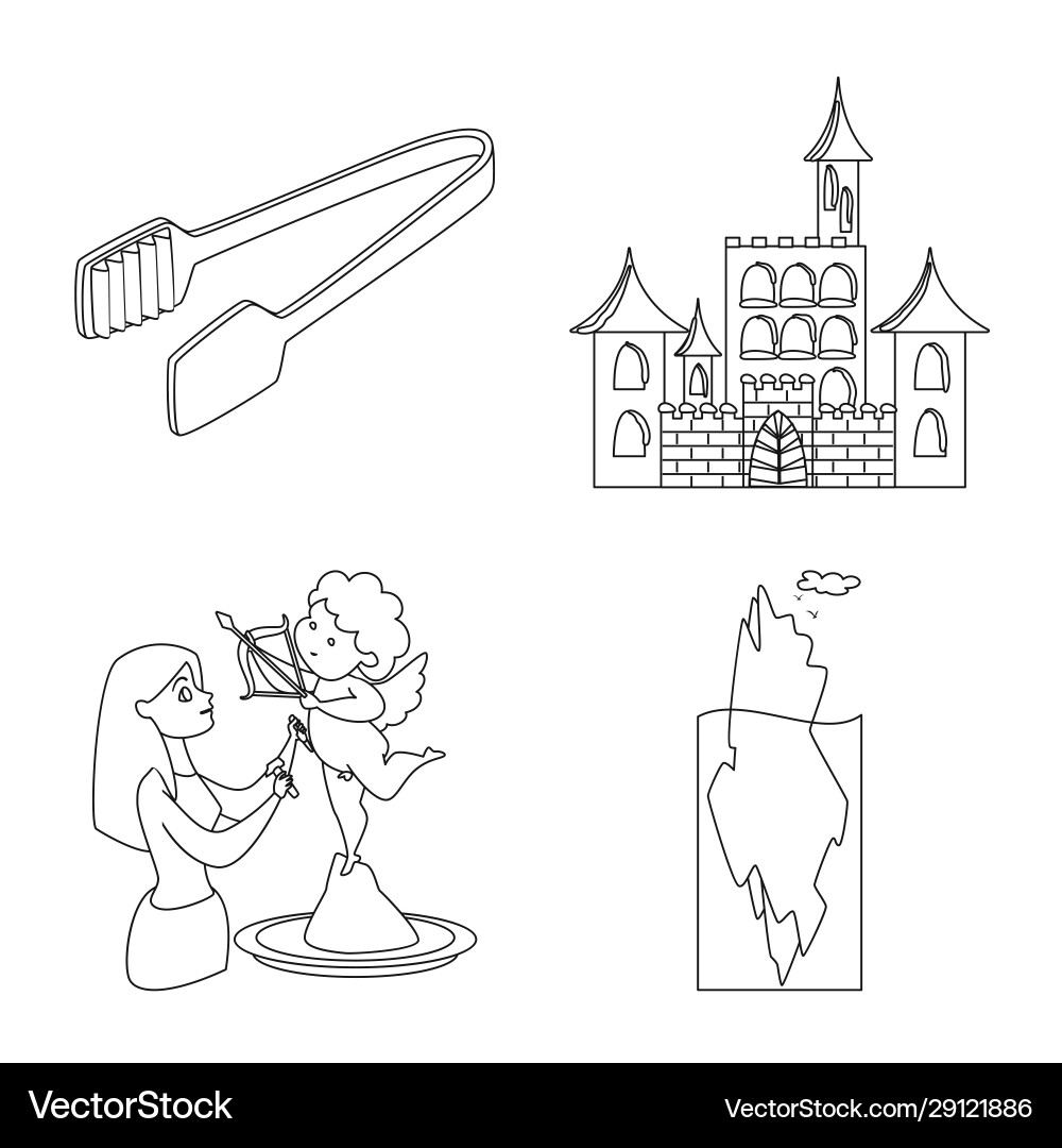 Isolated object clean and wet logo collection Vector Image