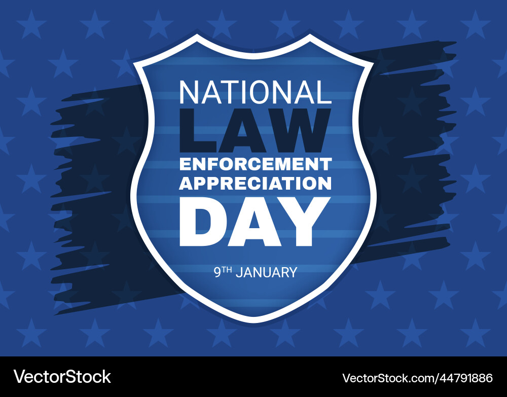 National law enforcement appreciation day or lead National law enforcement appreciation day or lead vector image
