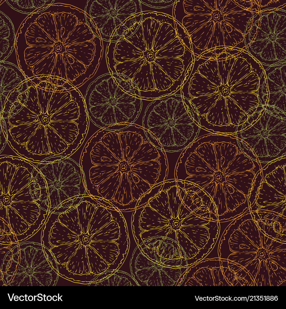 Seamless pattern with citrus slices Seamless pattern with citrus slices vector image