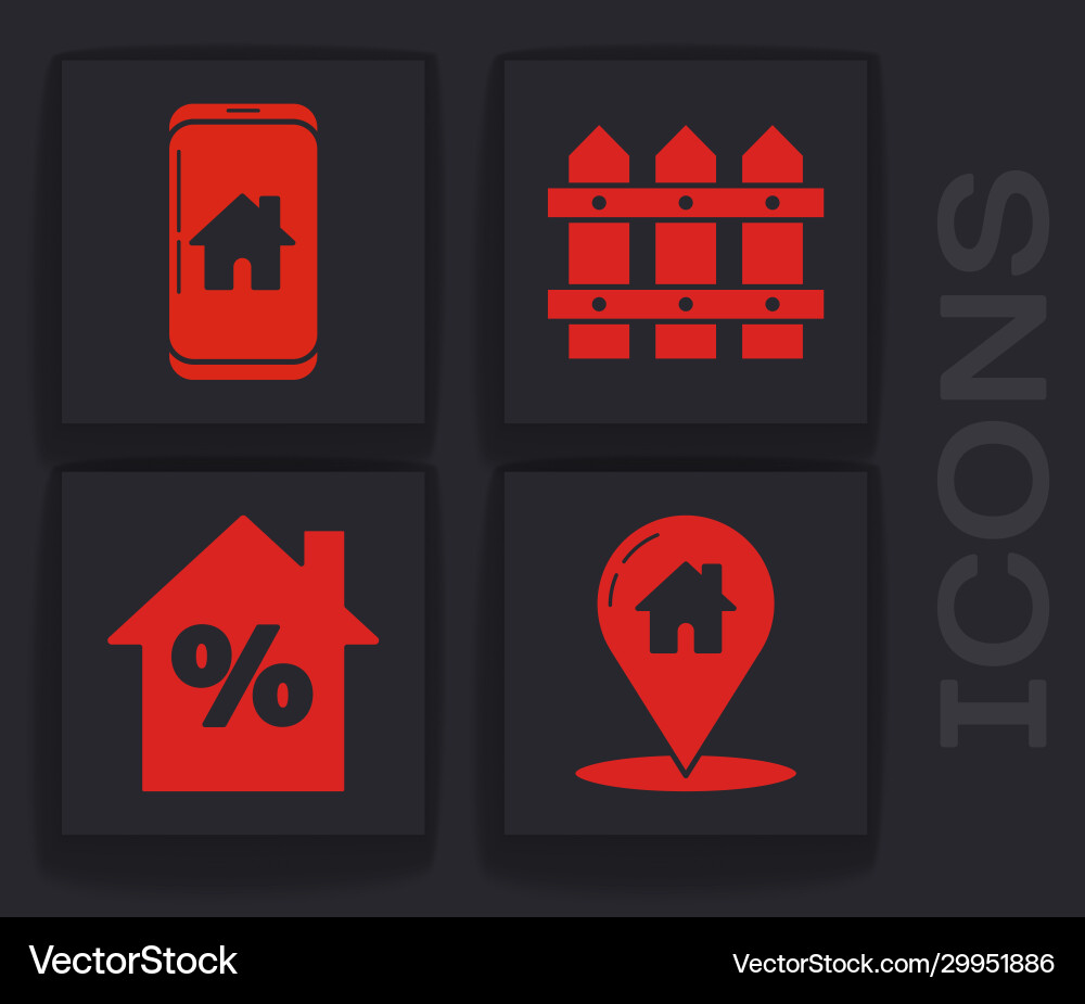 Set map pointer with house mobile phone Set map pointer with house mobile phone Vector Image