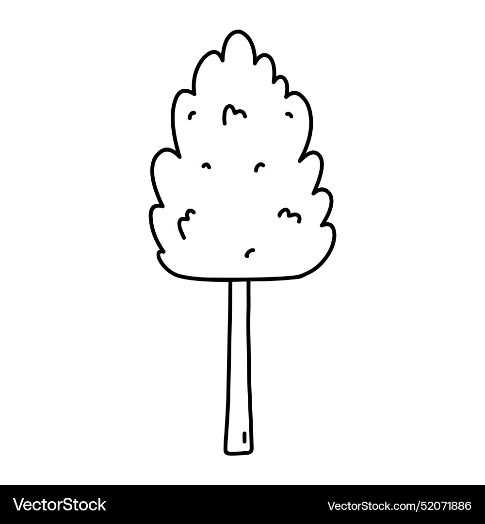 Tree isolated on a white background Tree isolated on a white background Vector Image