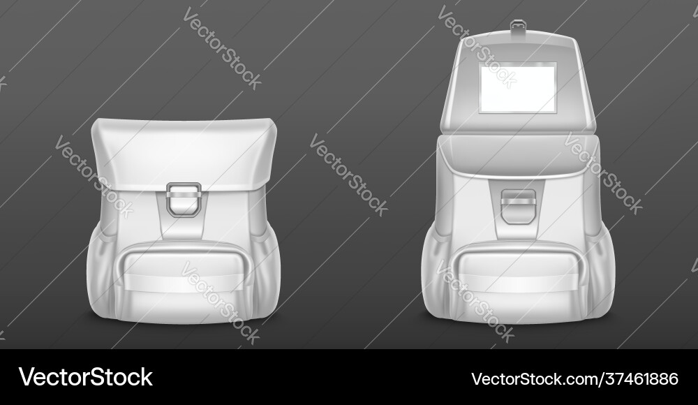 Weiße Frau Rucksack Schule oder Reise Rucksack Weiße Frau Rucksack Schule oder Reise Rucksack vektorbild