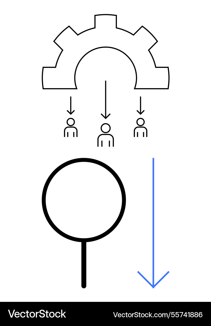 Workflow optimization and team collaboration Workflow optimization and team collaboration vector image