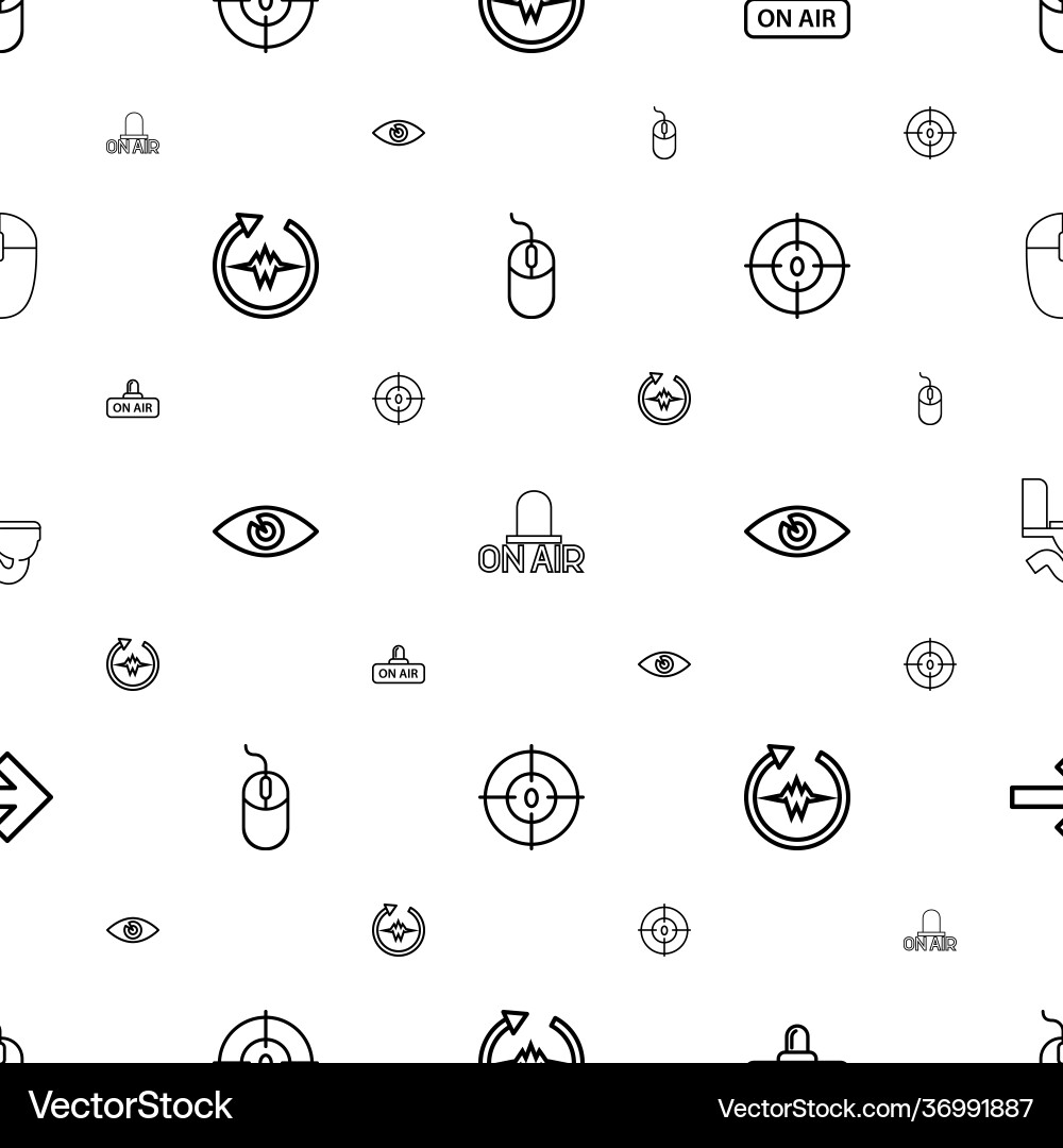 Curve icons pattern seamless white background vector image