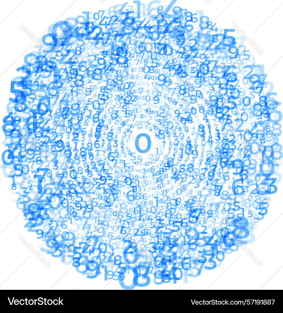 Digital data array abstract concentric circles Digital data array abstract concentric circles vector image