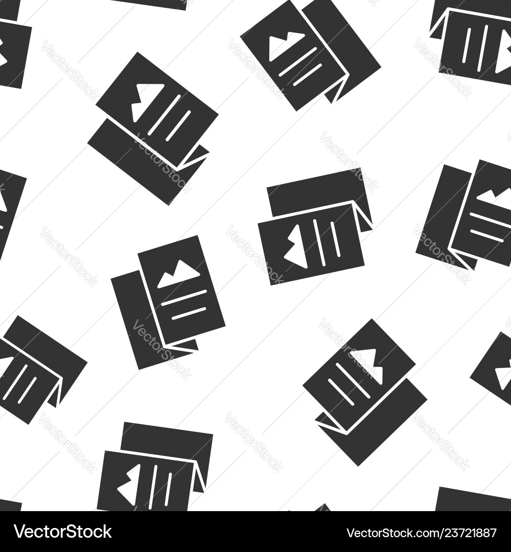 Flyer leaflet icon seamless pattern background Flyer leaflet icon seamless pattern background vector image