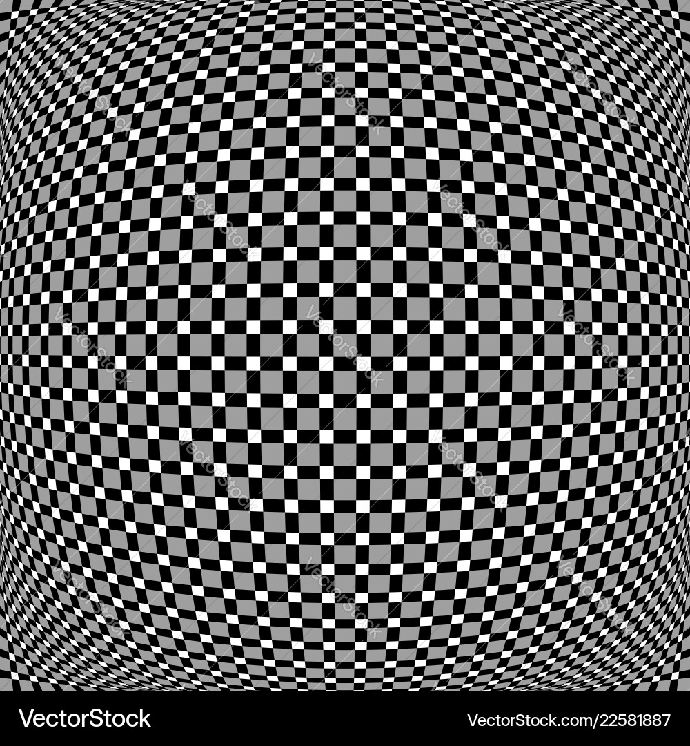 Grid mosaic of squares with different distortion vector image