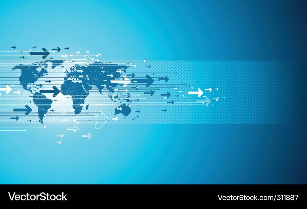 Modern Global Network Hintergrund Vektorbild