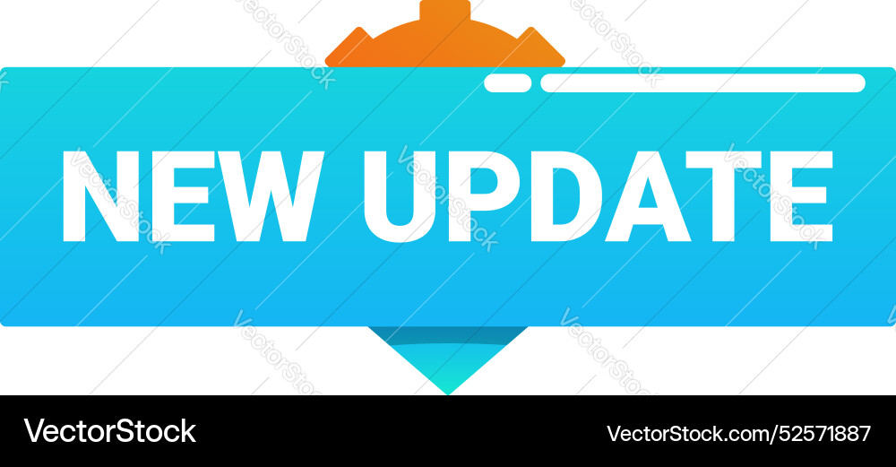New update button showing latest software version New update button showing latest software version vector image