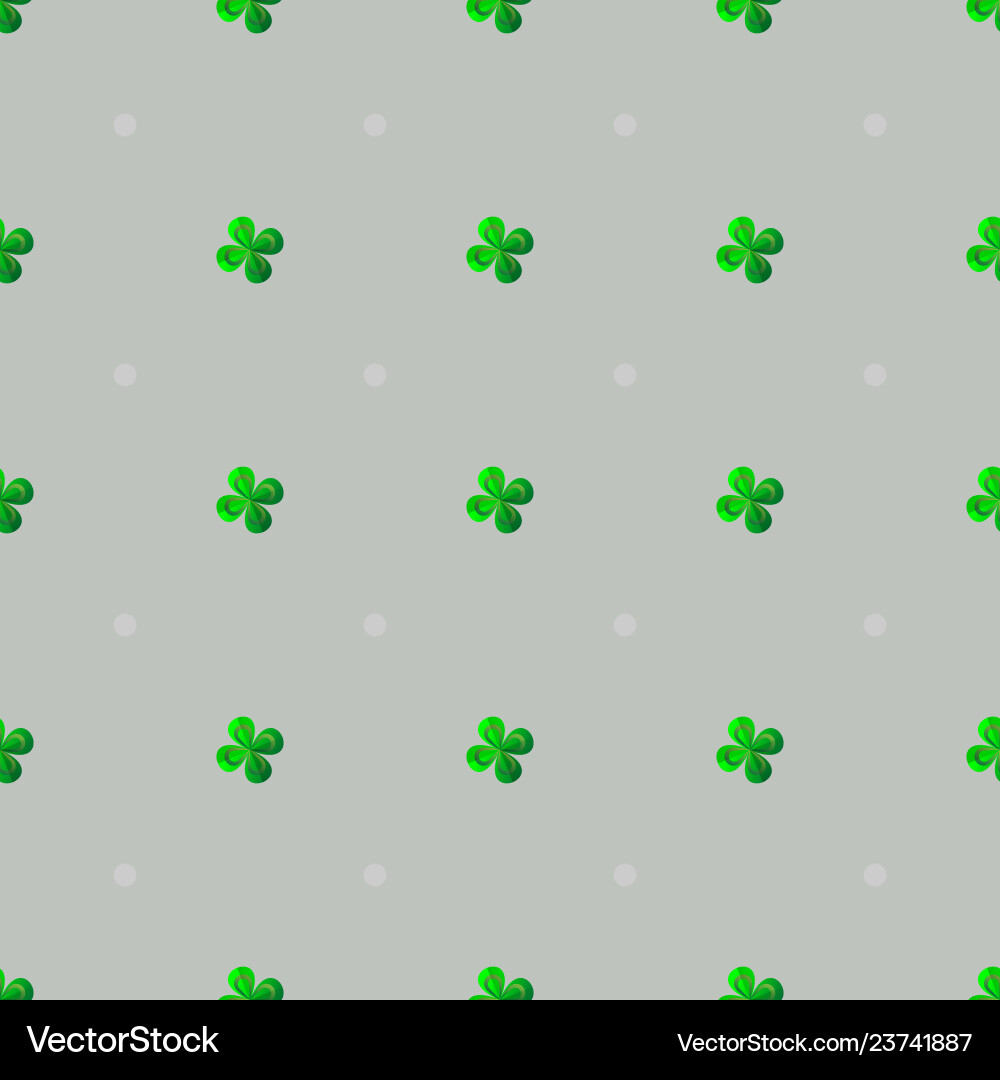 Seamless background with clover and circle Seamless background with clover and circle vector image