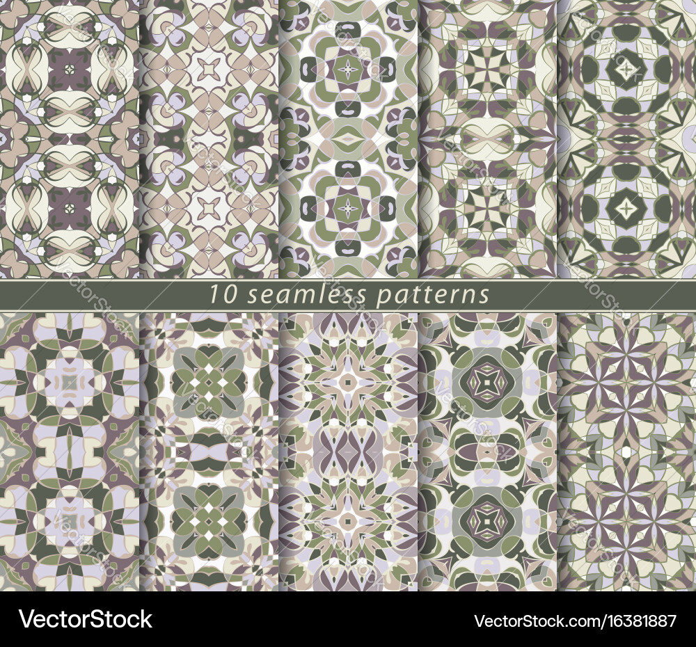 Set of seamless pattern Vector Image
