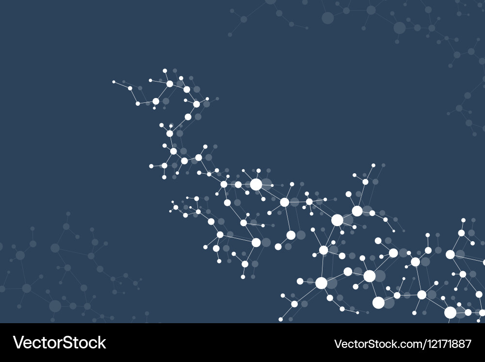 Strukturmolekül und Kommunikation dna Atom Strukturmolekül und Kommunikation dna Atom vektorbild