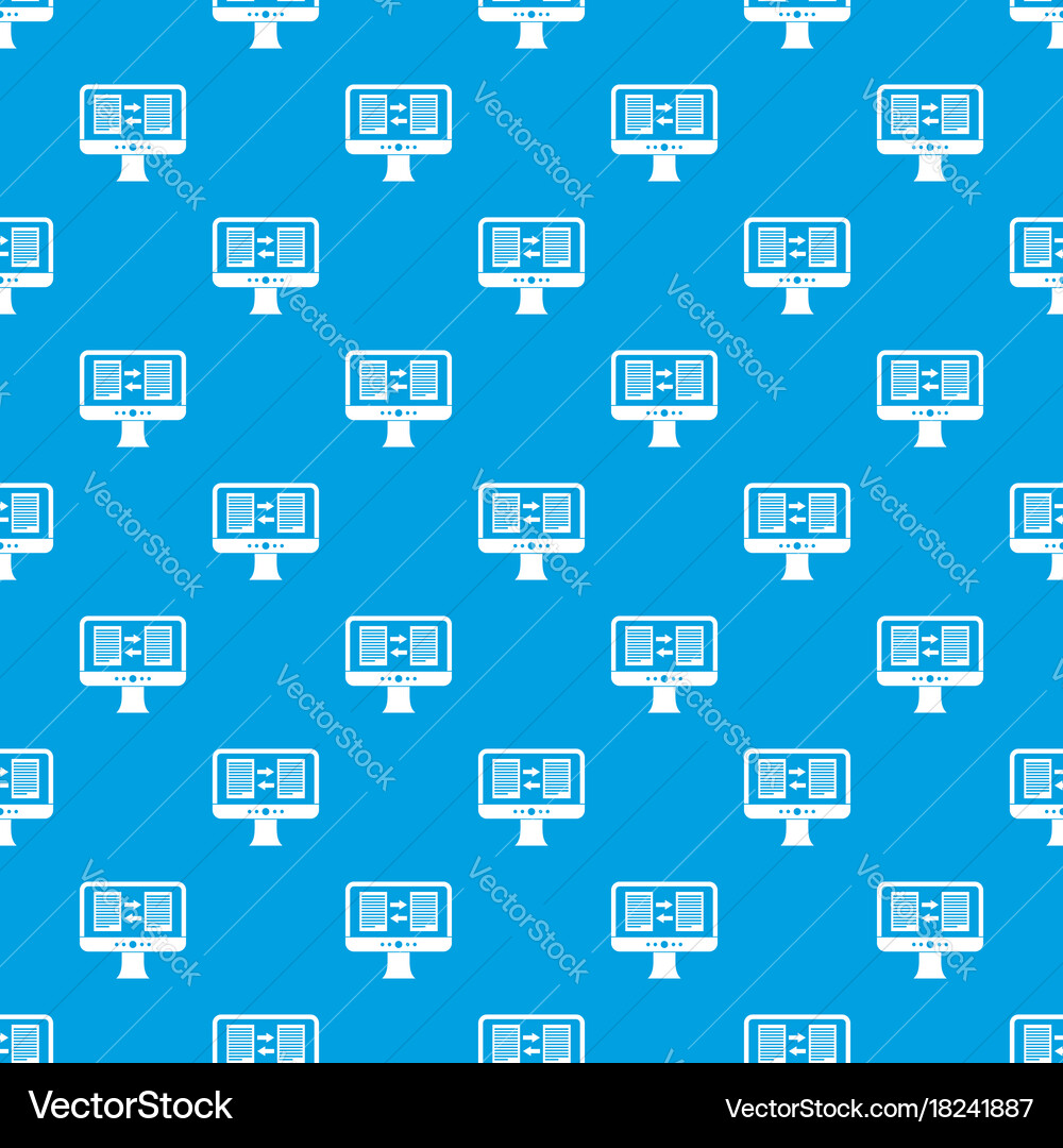 Translator app on the screen of computer pattern Vector Image