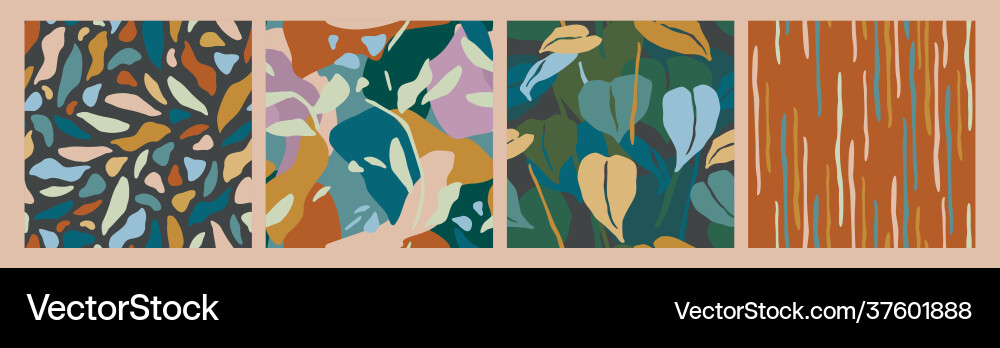 Abstract collection seamless patterns Abstract collection seamless patterns vector image