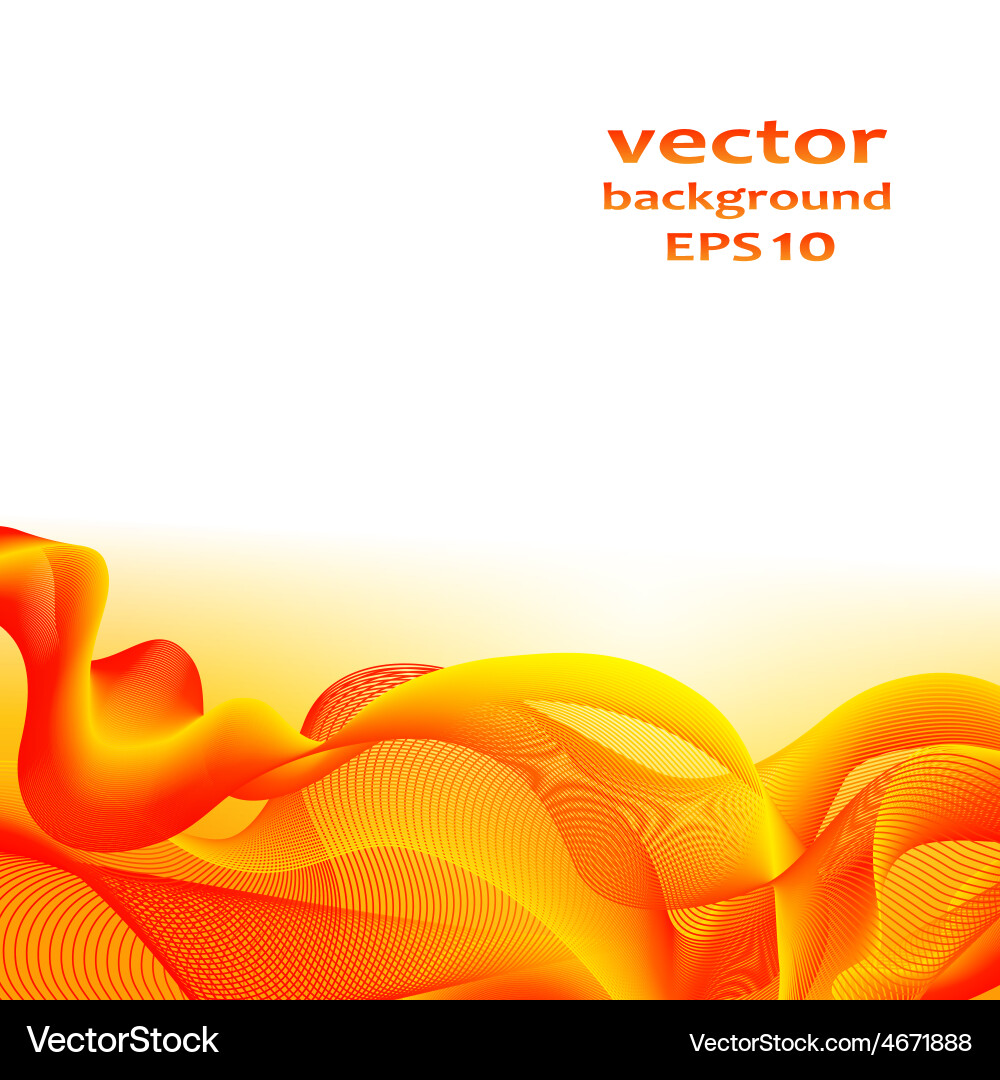 Abstract color wave design element vector image