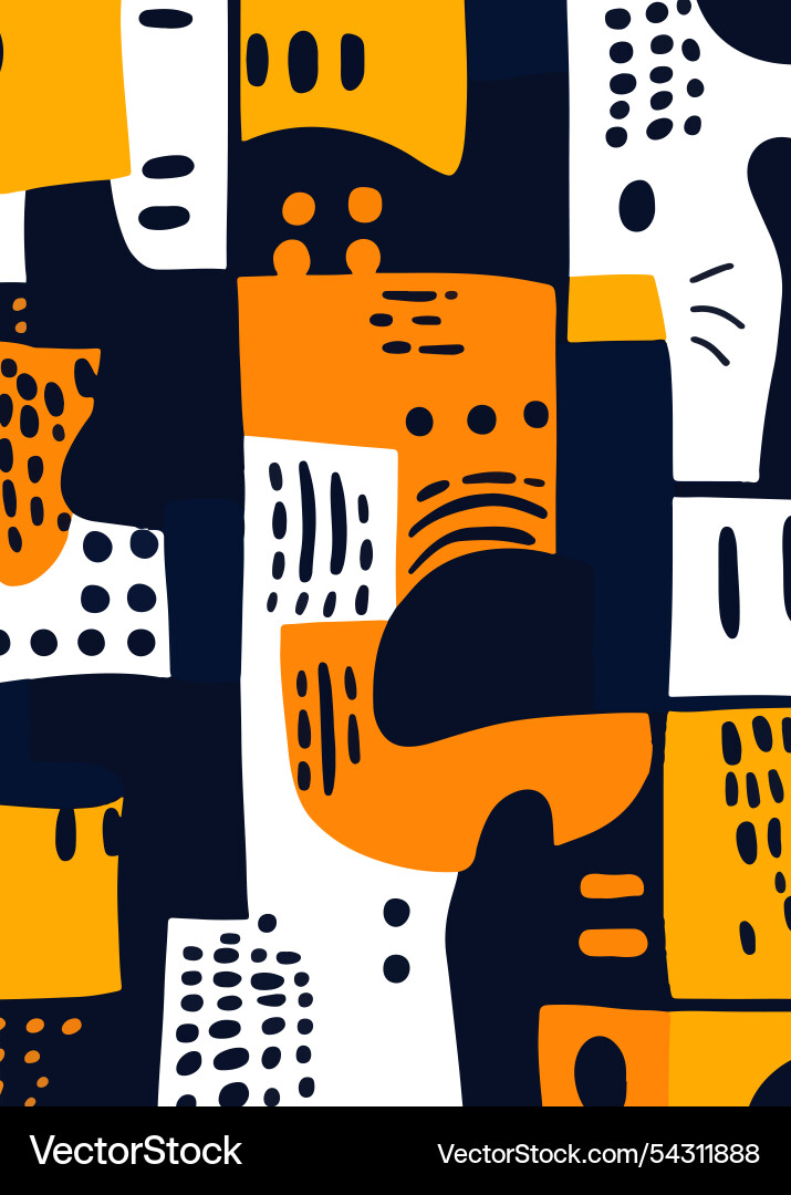 Abstract colorful shapes pattern Vector Image