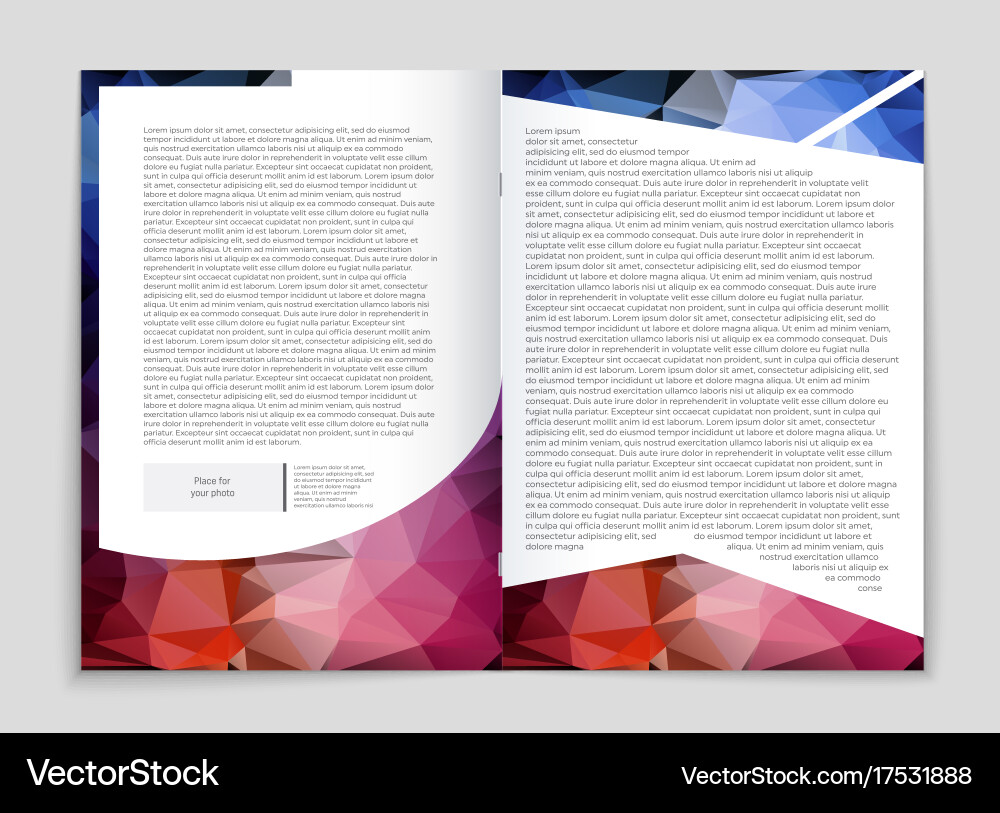 Abstract layout background set for art vector image