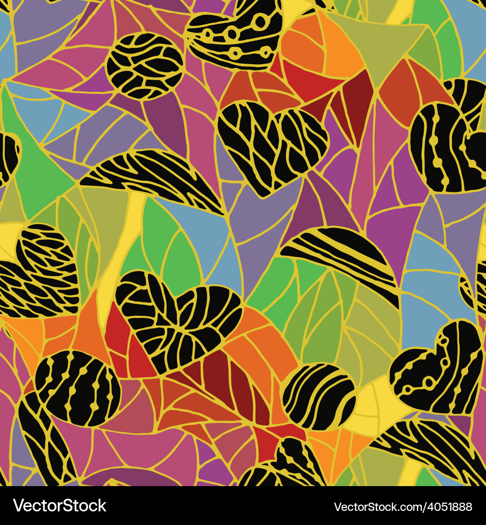Abstract pattern with geometric shapes vector image