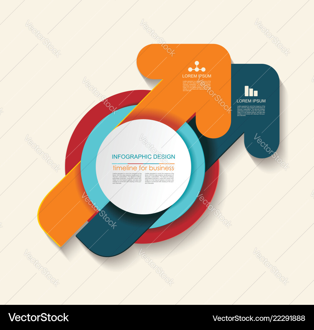 Abstract symbol from group of arrows and circles Abstract symbol from group of arrows and circles vector image