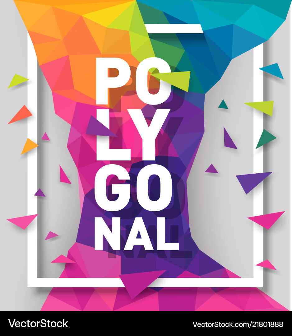 Abstract triangle background vector image