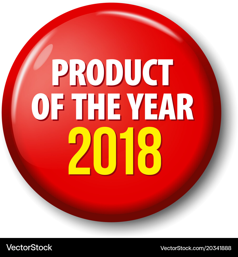Bright red button with words vector image