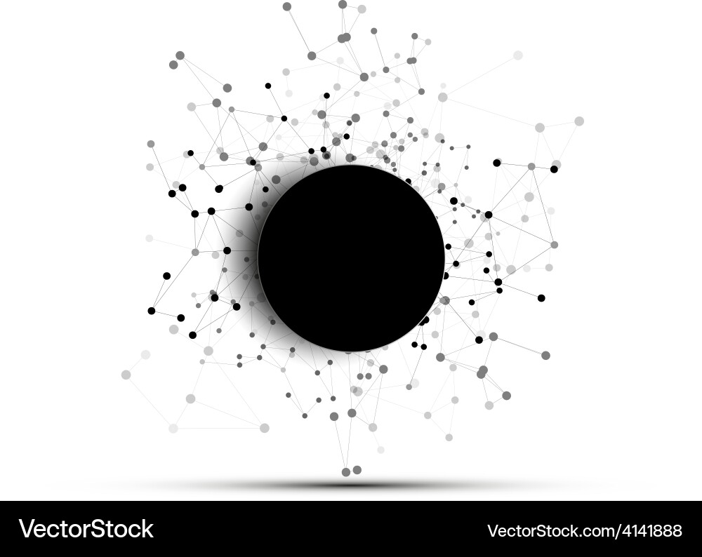 Connection background with place for text vector image