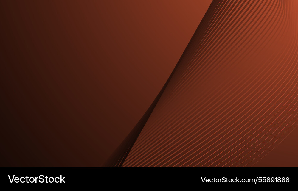 Dark orange gradient with curve line abstract Vector Image