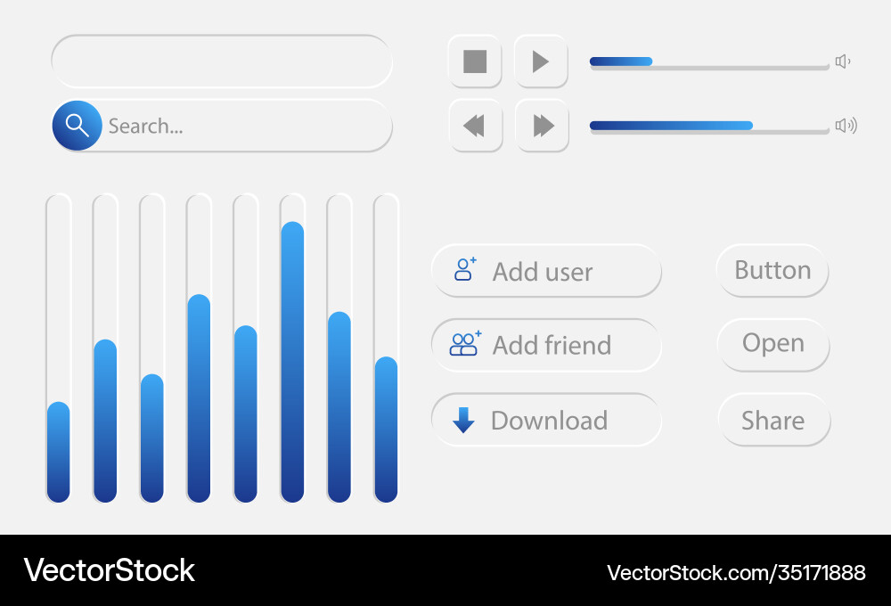 Ui ux admin panel layout template with hud Ui ux admin panel layout template with hud vector image