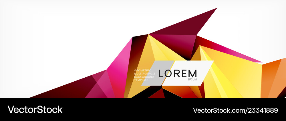 3d card on light backdrop abstract triangle 3d card on light backdrop abstract triangle Vector Image