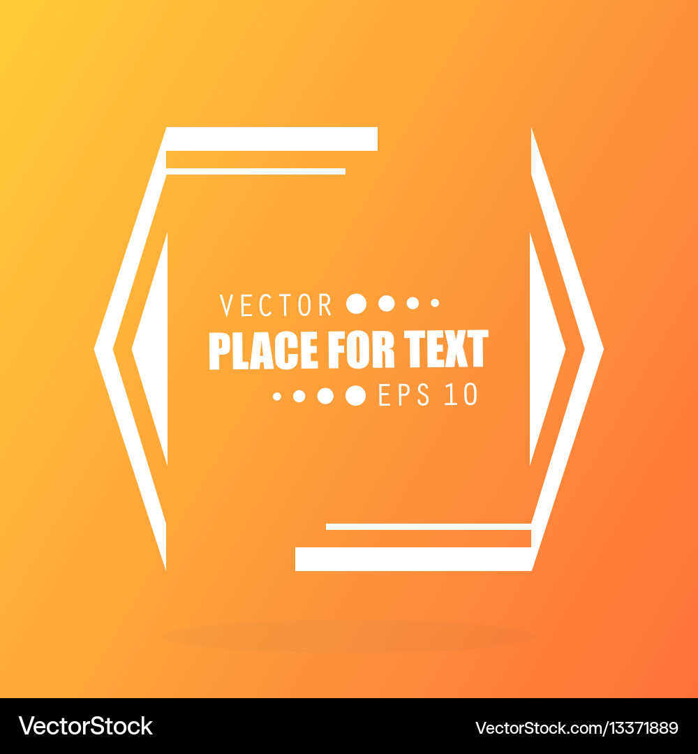 Abstract concept empty speech square quote vector image