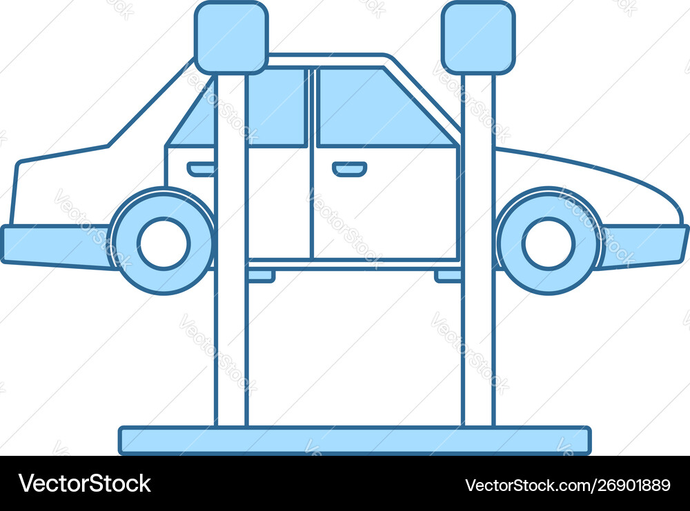 Car lift icon Vector Image