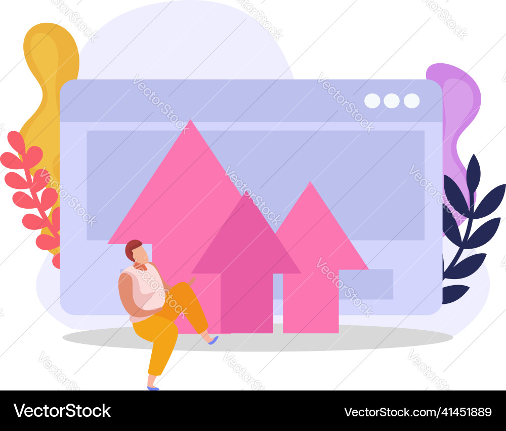 Computer user composition Vector Image