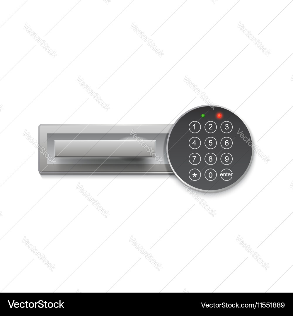 Digital Lock - Secure Access vector image