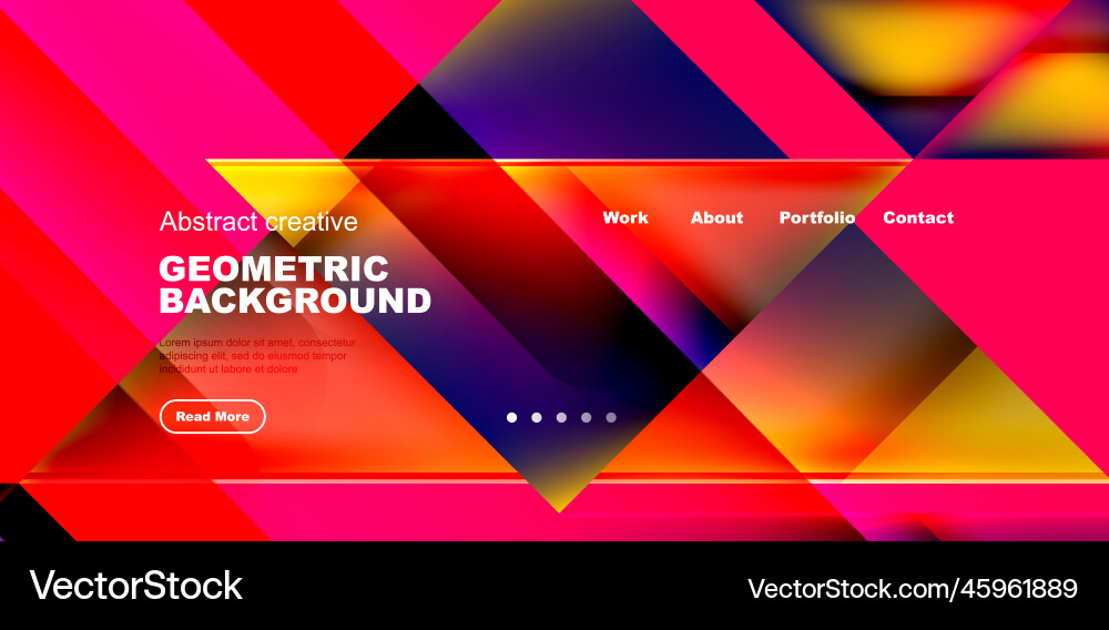 Dynamic triangle design with fluid gradient colors Dynamic triangle design with fluid gradient colors Vector Image