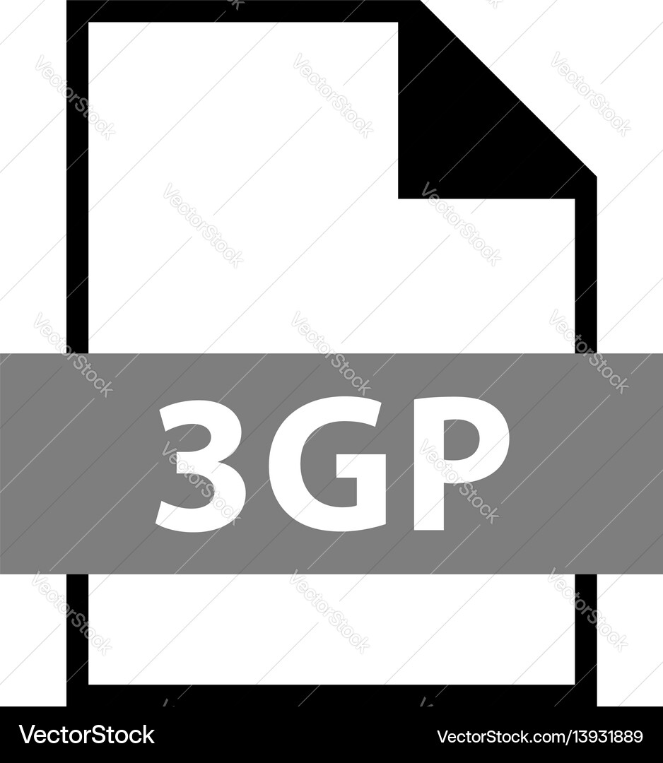 File name extension 3gp type File name extension 3gp type Vector Image