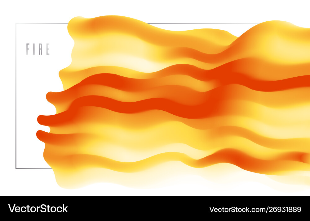 Gradient color 3d flame fluid shape abstract Gradient color 3d flame fluid shape abstract Vector Image