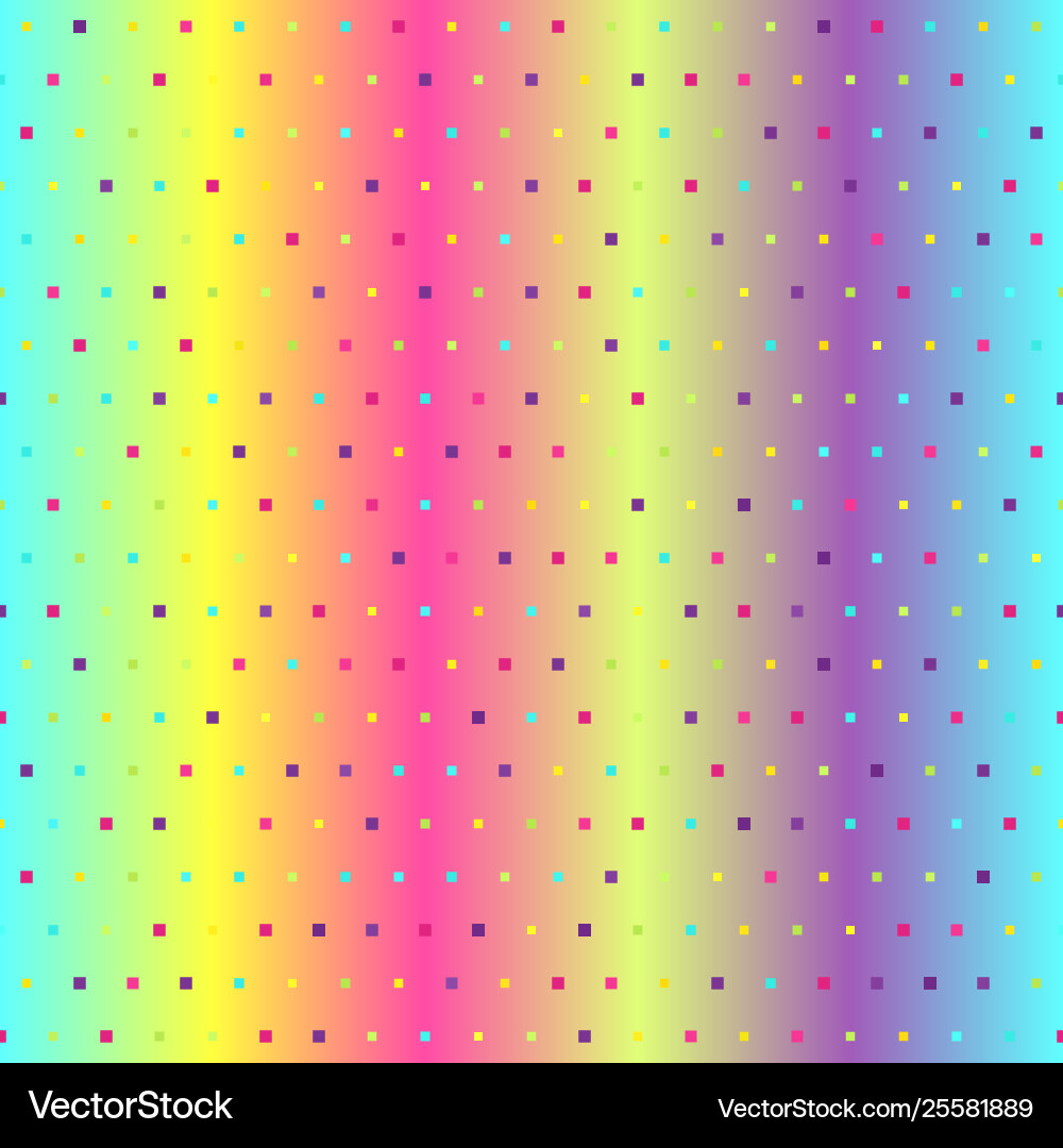 Gradient square pattern seamless background vector image