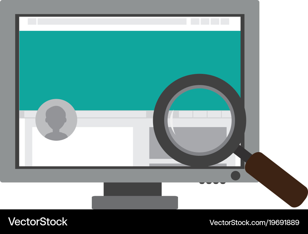 Isolated computer design Vector Image