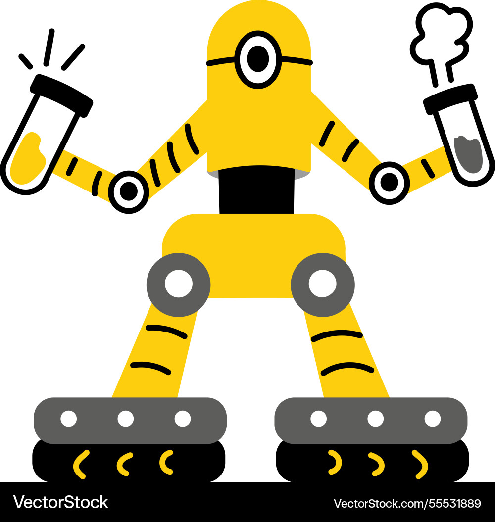 Lab robot Vector Image